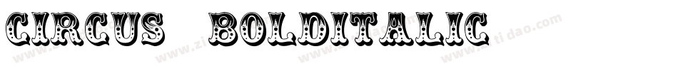 Circus BoldItalic字体转换